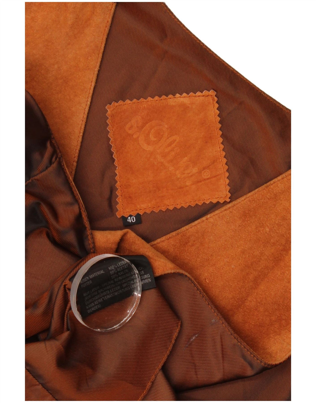 S.Oliver Damen Wildlederweste IT 40 Small Braunes Leder