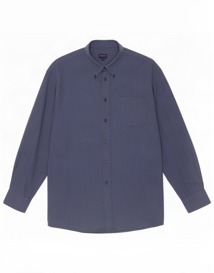 Kenzo Herrenhemd Größe 43 17 XL Marineblau