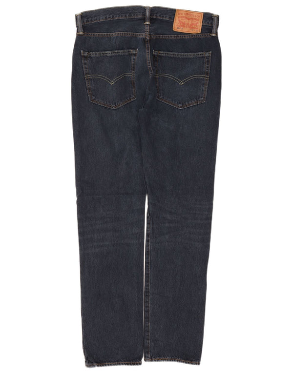 Levi's Herren 501 Straight Jeans W32 L32 Marineblaue Baumwolle