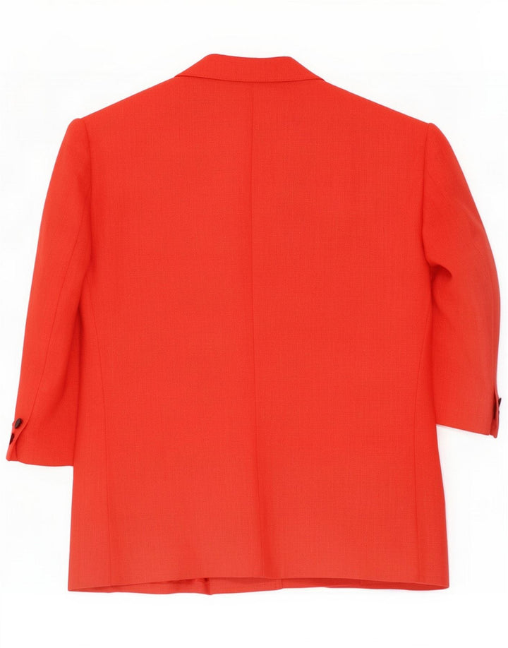 Del Mod Damen-Blazer, kurzärmelig, 5 Knöpfe, IT 48, XL, Rot, Polyester