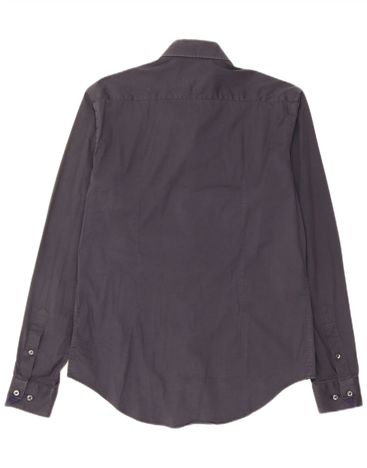 Zara Slim-Fit-Hemd für Herren, mittelblau