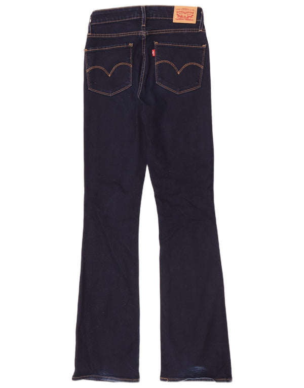 Levi's Damen 725 High Rise Bootcut Jeans W26 L31 Marineblau Baumwolle