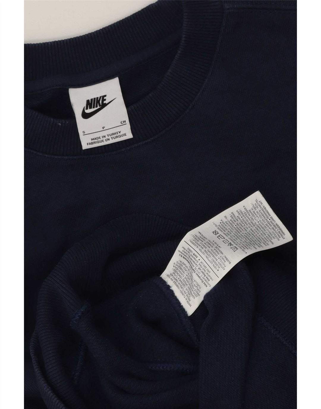 Nike Herren-Sweatshirt mit Grafik, Größe S, Marineblau, Baumwolle