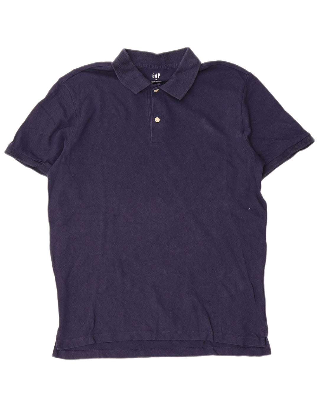 Gap Herren-Poloshirt aus mittlerer marineblauer Baumwolle