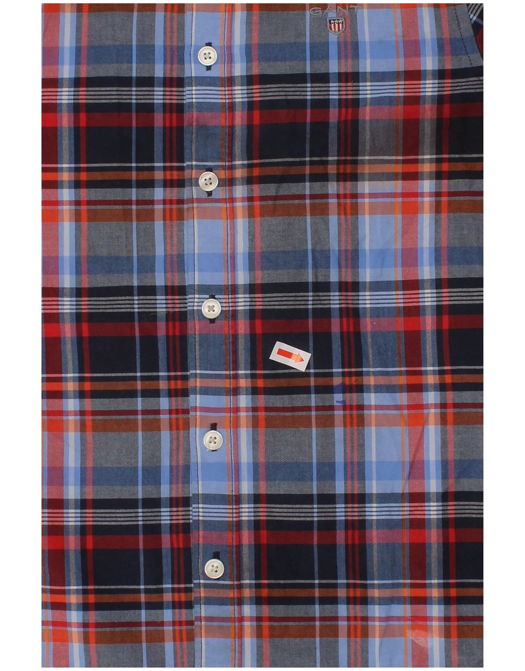 GANT Boys Shirt 7-8 Years Multicoloured Check Cotton