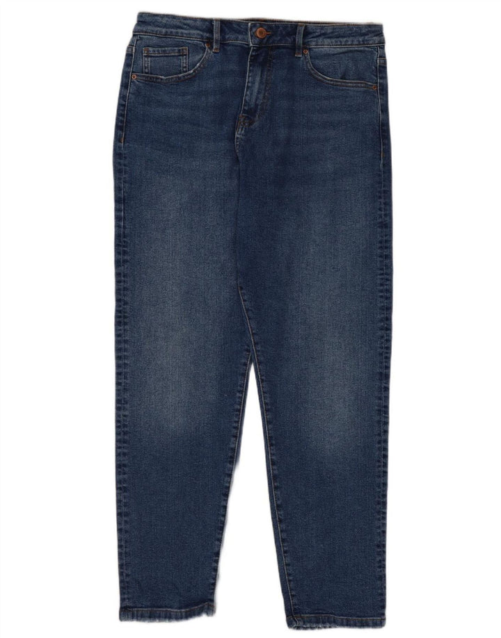 Marks & Spencer Damen Mom Regular Tapered Jeans UK 14 Medium W30 L28 Blau