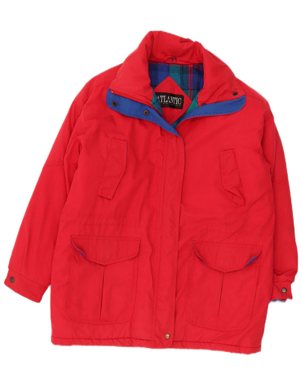 Vintage Damen Windjacke UK 14 Groß Rot