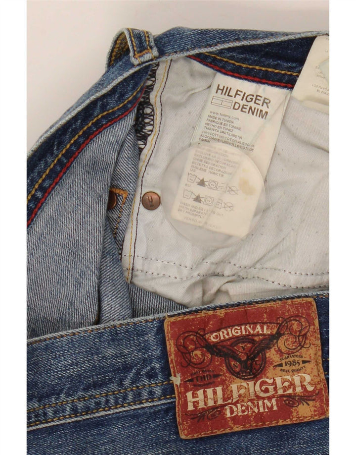 Tommy Hilfiger Herren Straight Jeans W33 L32 Blaue Baumwolle