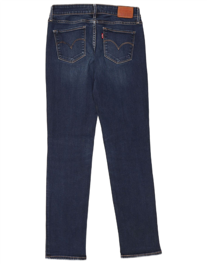 Levi's Damen 712 Slim Jeans W28 L30 Marineblaue Baumwolle