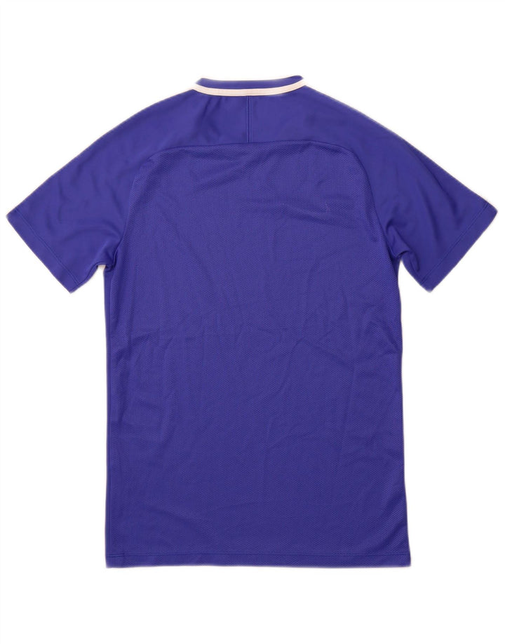 NIKE Herren Dri Fit T-Shirt Top Small Blau Farbblock