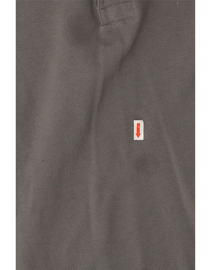 Lacoste Herren-Poloshirt, Größe 5, große graue Baumwolle