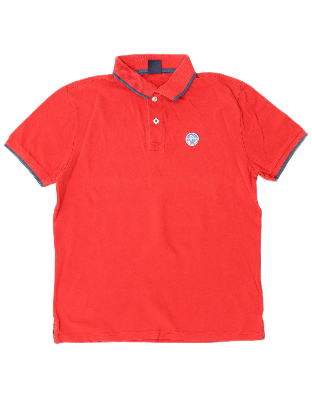 NORTH SAILS Herren Poloshirt XS Rote Baumwolle