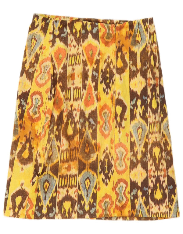 Max & Co. Damen A-Linienrock W26 Small Gelb Ikat