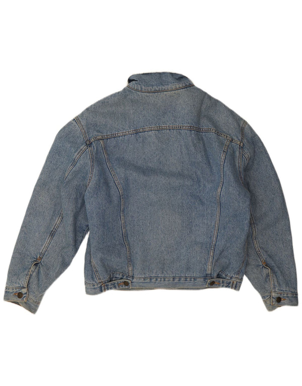 Carrera Herren Sherpa Jeansjacke UK 38 Mittelblaues Polyester