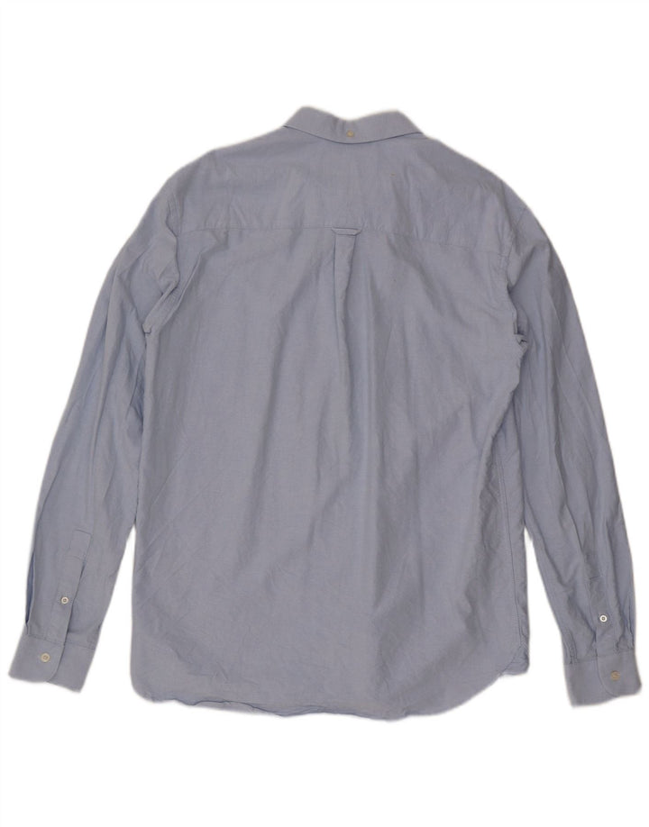 LYLE & SCOTT Herrenhemd XL, blaue Baumwolle