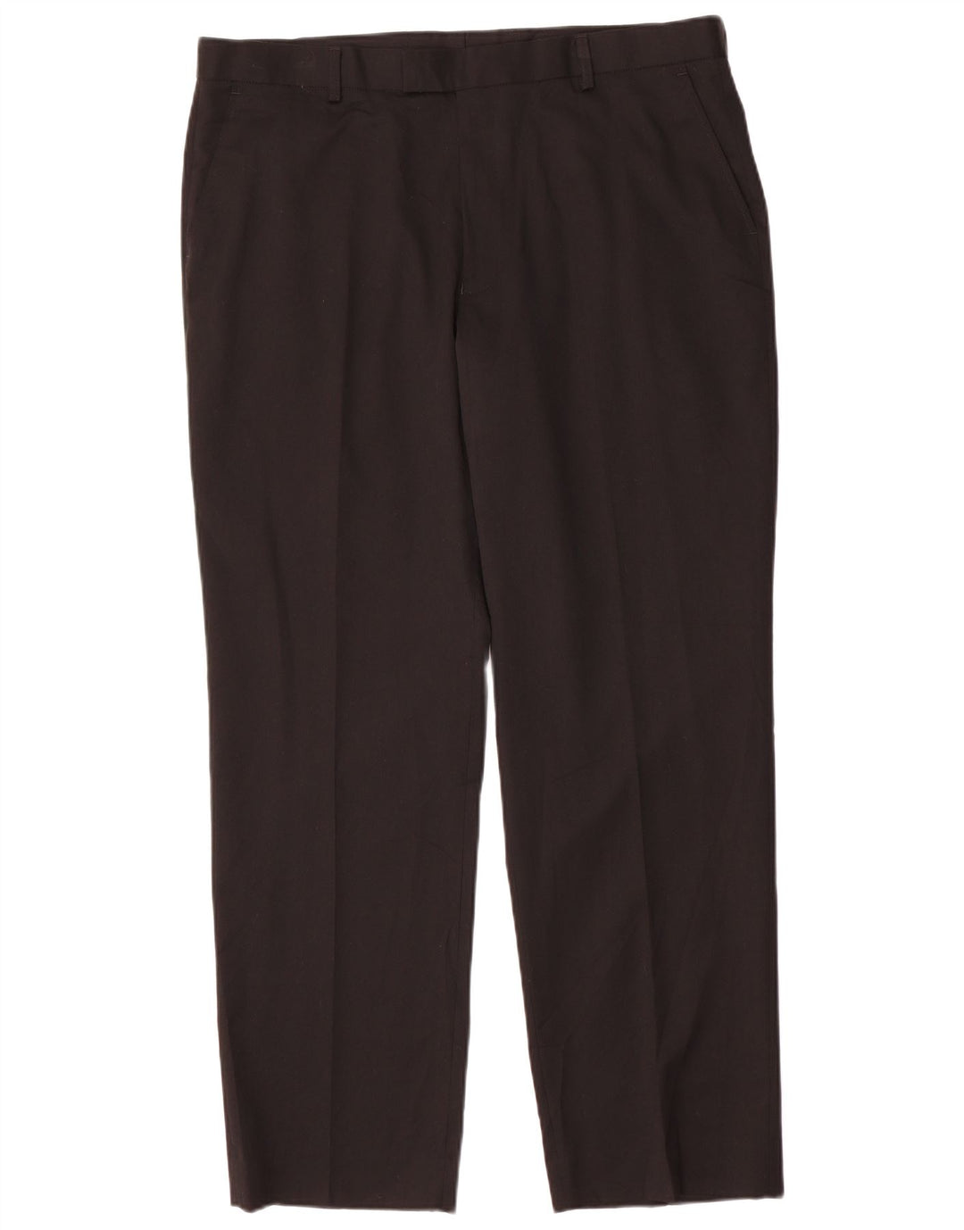 Marks & Spencer Herren-Chinohose mit normaler Passform, W38 L31, schwarzes Polyester