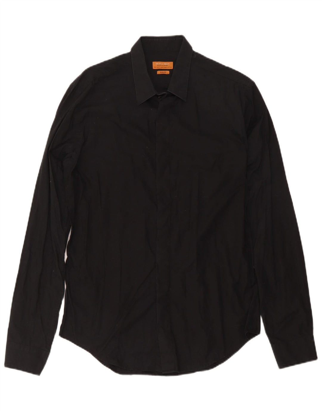 Zara Herren Slim Fit Hemd Medium Schwarz