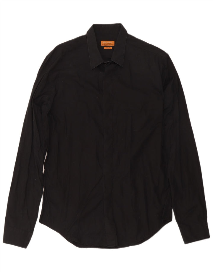 Zara Herren Slim Fit Hemd Medium Schwarz