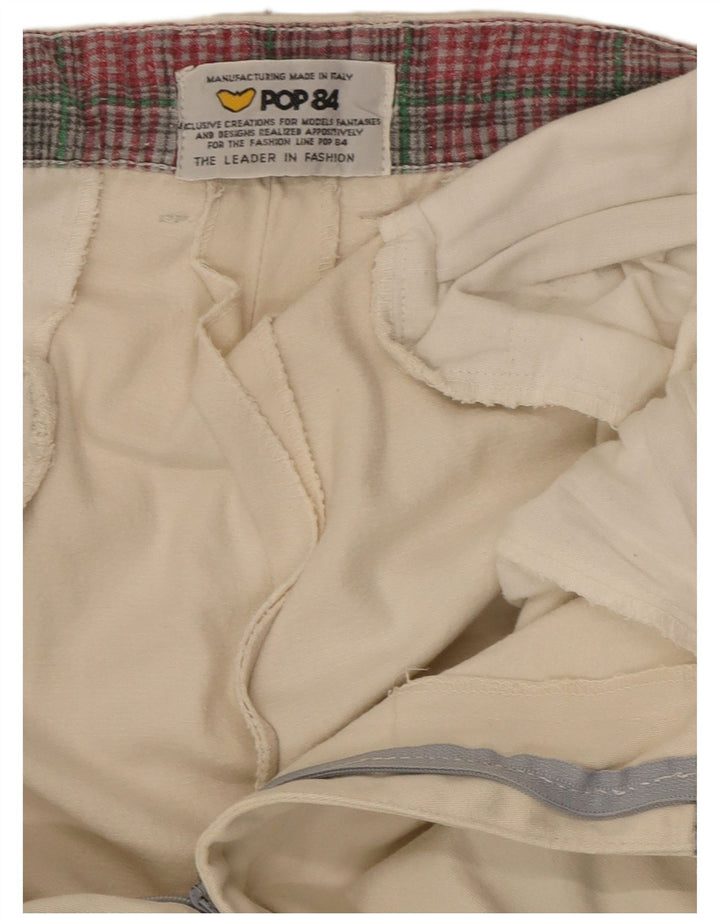 POP 84 Herren-Anzughose, gerade, W30, L32, gebrochenes Weiß