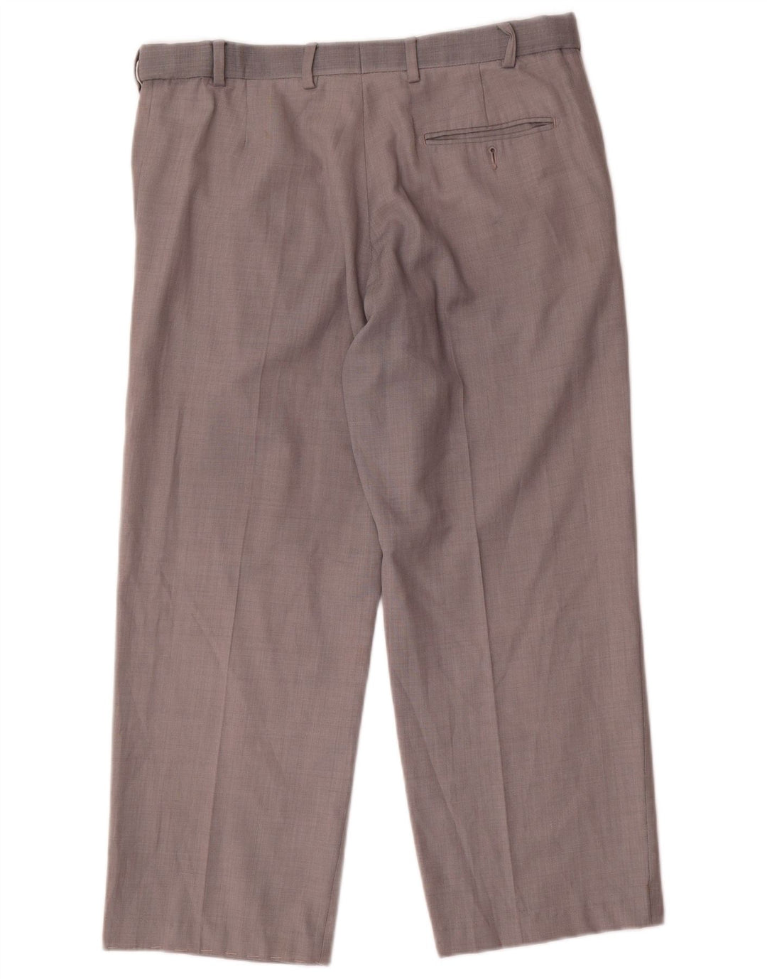 Gerade Herren-Anzughose von Marks & Spencer, W34, L26, graue Wolle