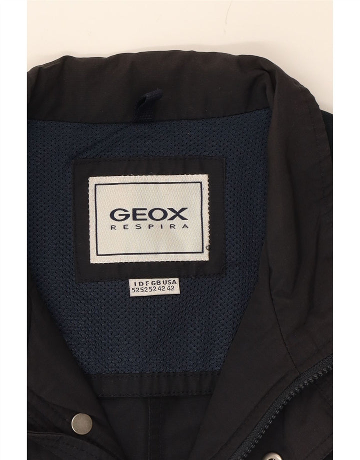 GEOX Herren Utility Jacke UK 42 XL Marineblau Baumwolle