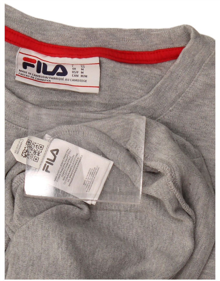 FILA Mens Sweatshirt Jumper Medium Grey Flecked Cotton