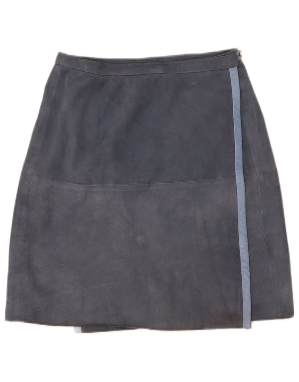 Vintage Womens Wrap Skirt IT 44 Medium W25 Grey Acetate