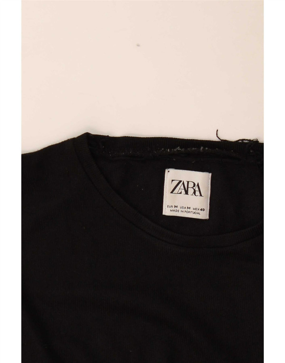 Zara Herren T-Shirt Top Medium Schwarz