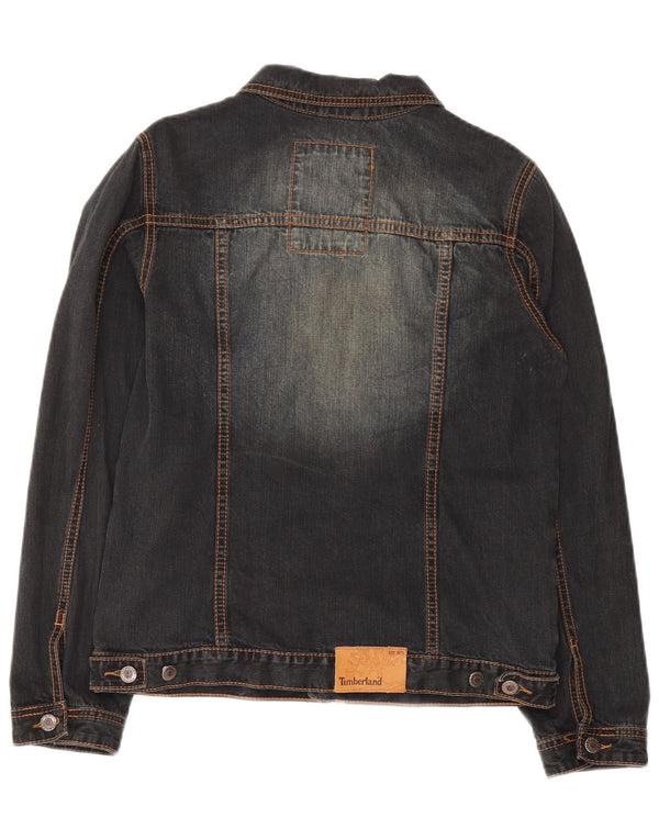 TIMBERLAND Jeansjacke für Jungen, 13–14 Jahre, graue Baumwolle