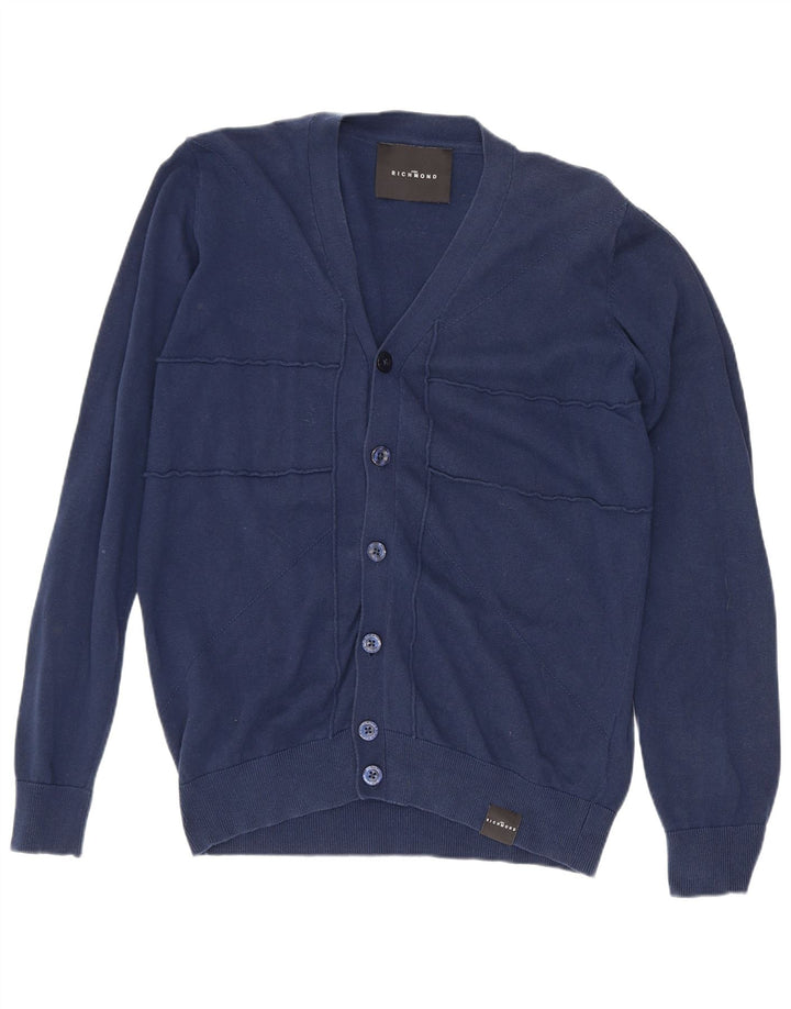 Richmond Herren-Strickjacke, klein, marineblau, Baumwolle