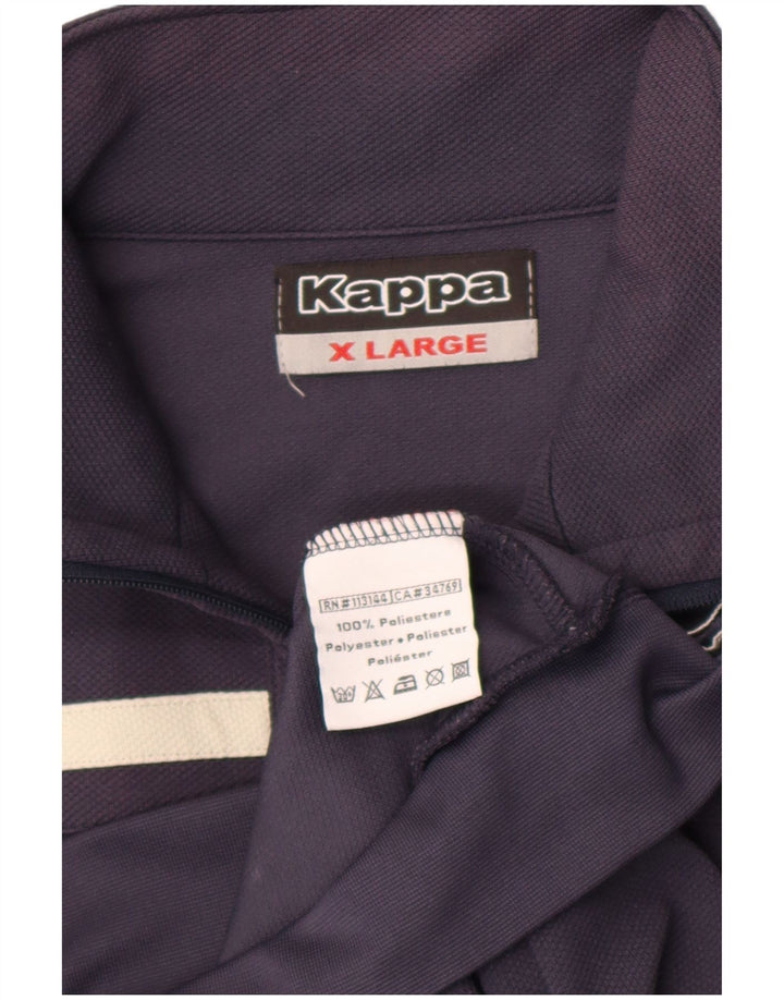 Kappa Herren Trainingsanzug Top Jacke XL Marineblau Polyester
