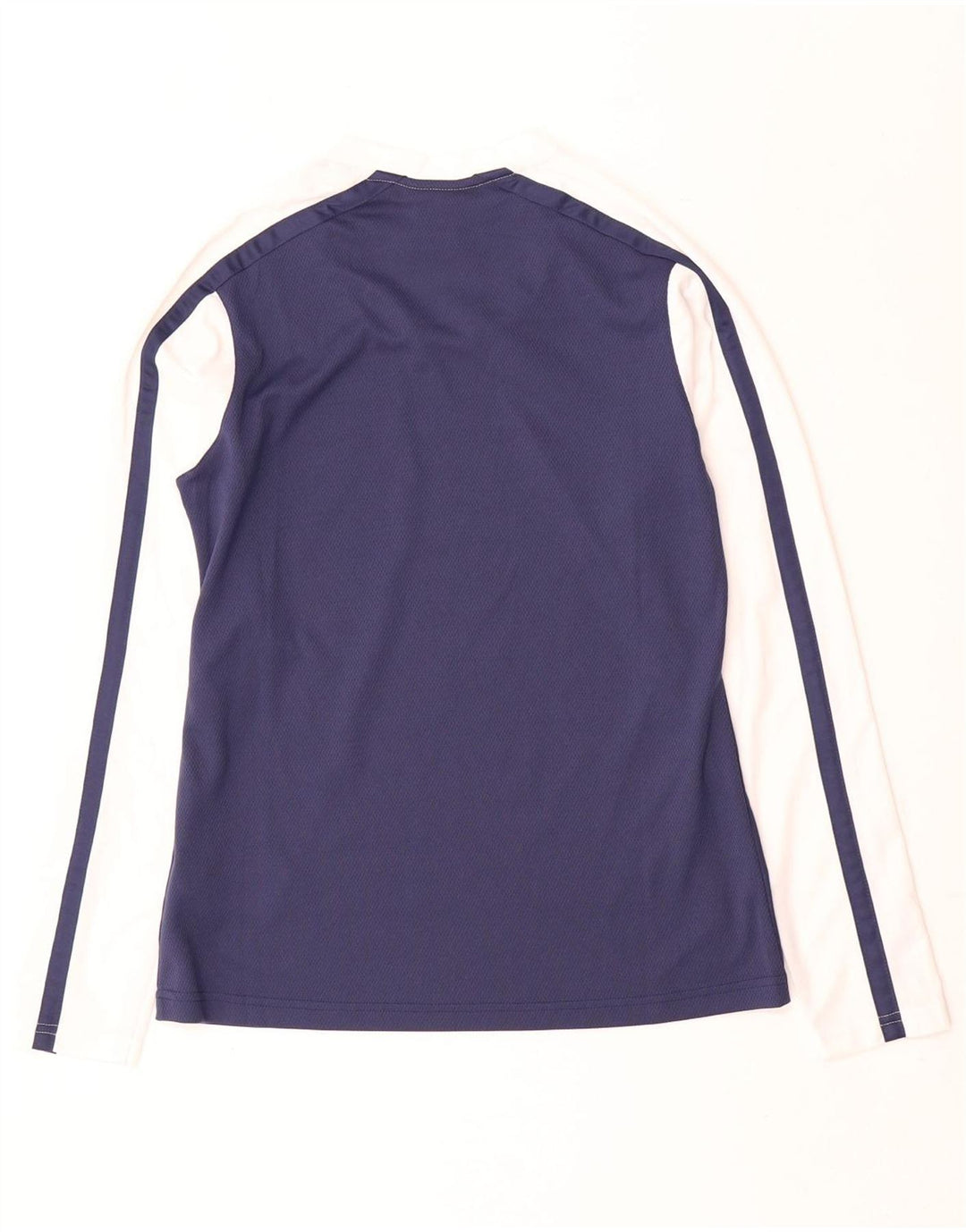 Nike Herren-Dri-Fit-Oberteil, langärmelig, Mittelblau, Farbblock-Polyester