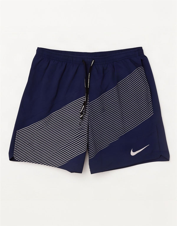 Nike Herren Dri Fit Sportshorts, groß, marineblau, gestreift, Polyester