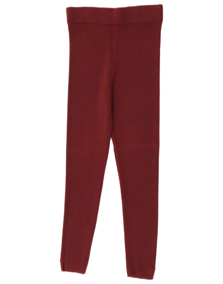 Dolce & Gabbana Damen Strickleggings IT 42 Mittelbraune Wolle