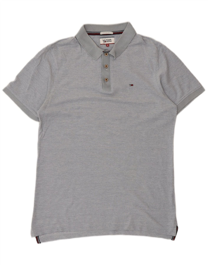 TOMMY HILFIGER Mens Polo Shirt Medium Blue