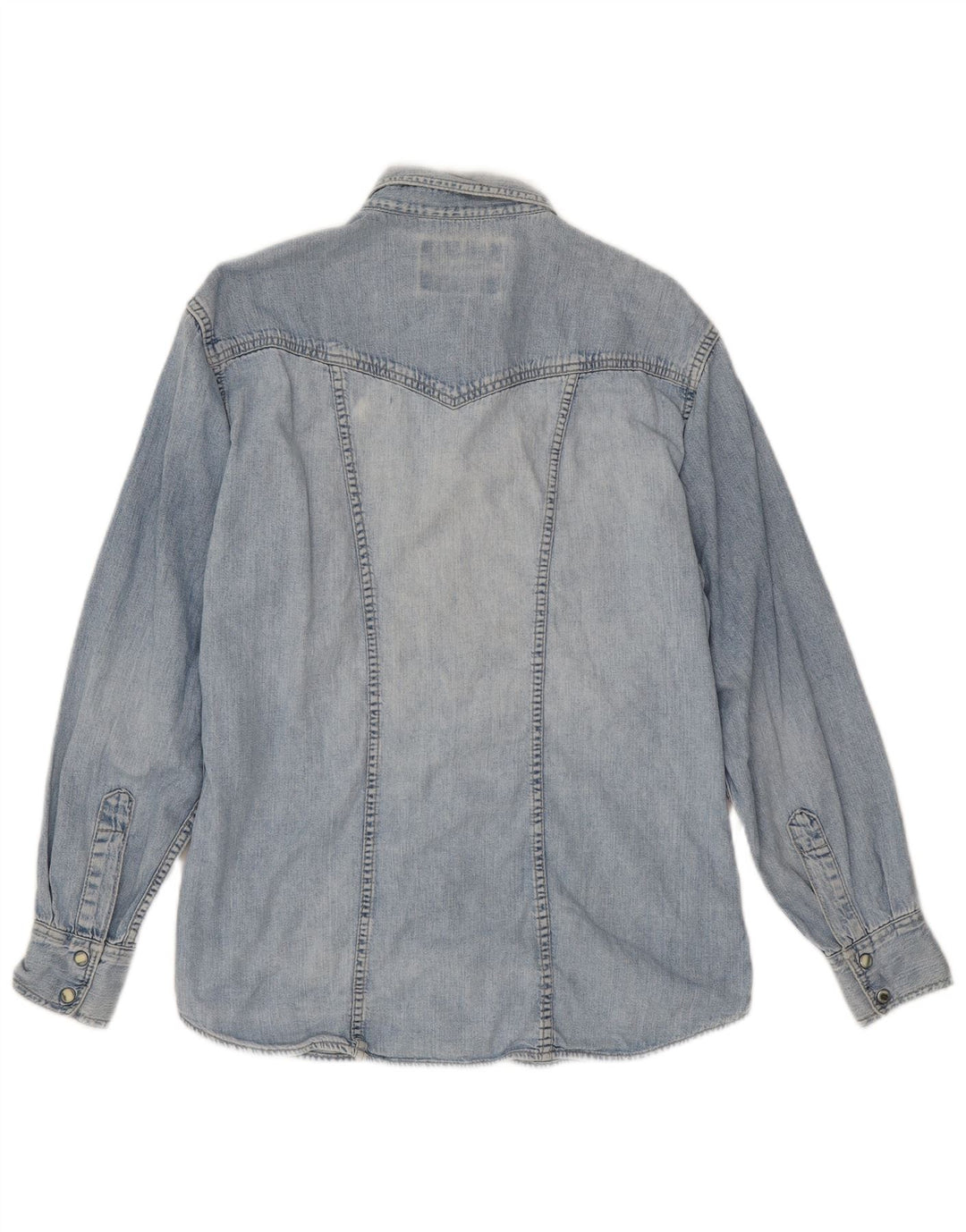 Wrangler Damen Jeanshemd UK 14 Large Blau