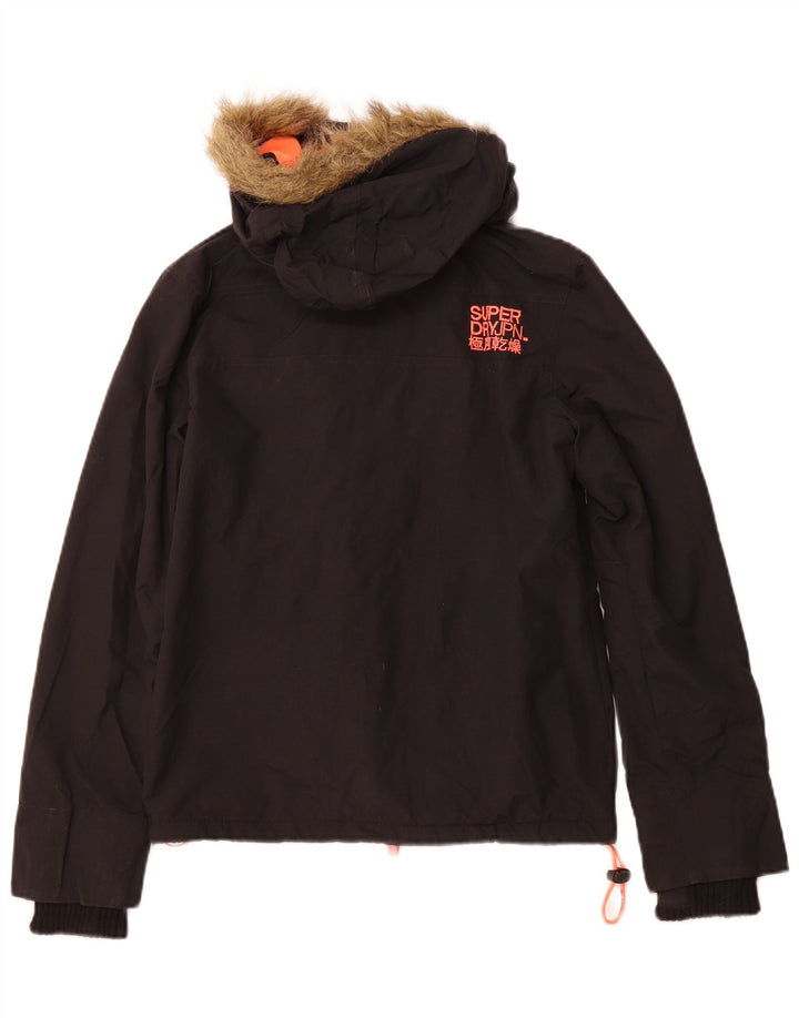 SUPERDRY Damen The Windcheater Windjacke UK 10 Small Schwarz