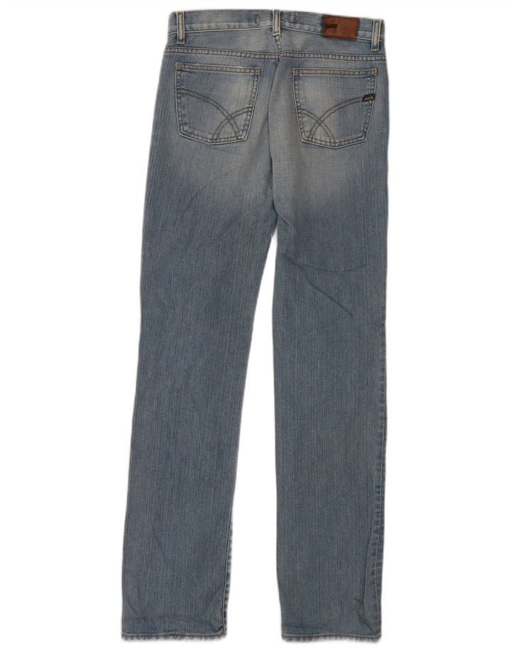 Gas Damen Straight Jeans W27 L32 Blaue Baumwolle