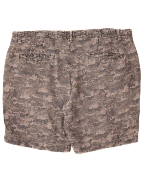 Zara Herren Chinoshorts XL W36 Graue Tarnung