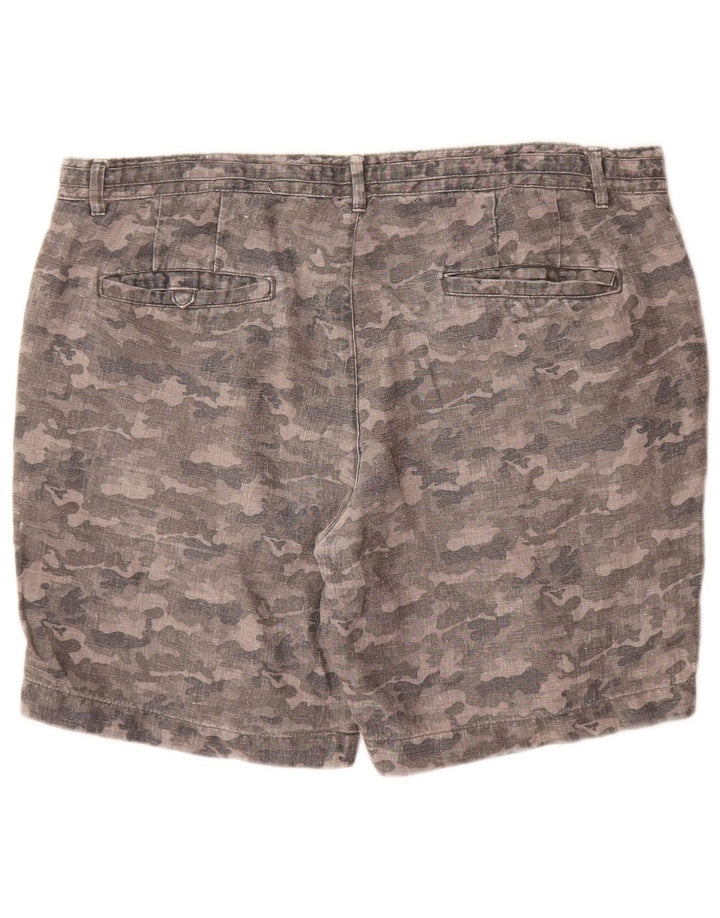 Zara Herren Chinoshorts XL W36 Graue Tarnung