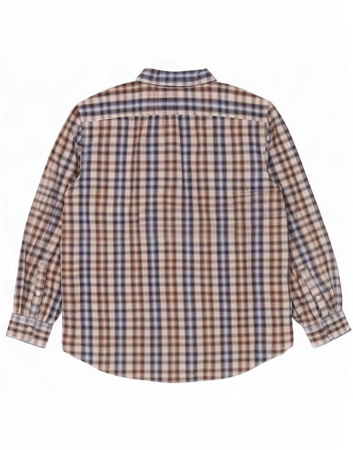 Michael Kors Herren-Hemd mit maßgeschneiderter Passform, 2XL, mehrfarbig, kariert, Baumwolle