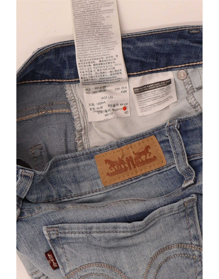 Levi's Damen Legging Skinny Jeans W25 L32 Blaue Baumwolle
