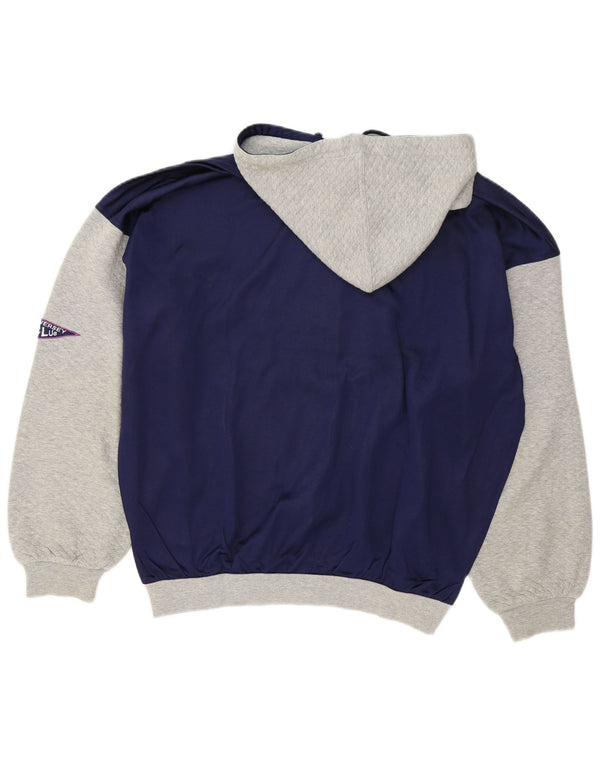 Diadora Herren-Kapuzenpullover mit Grafik, IT 52, groß, Marineblau, Farbblock