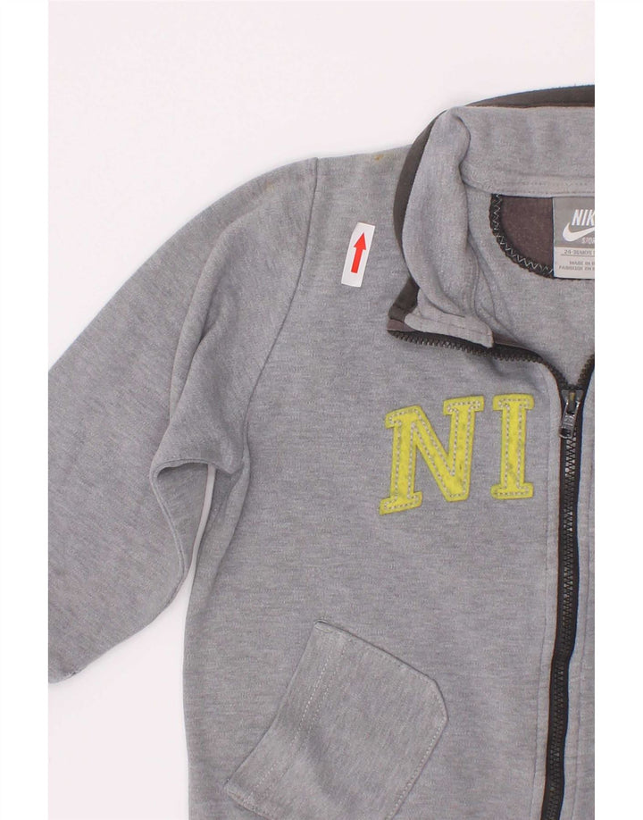 Nike Jungen-Trainingsanzugoberteil mit Grafik, 2–3 Jahre, grau gefleckt