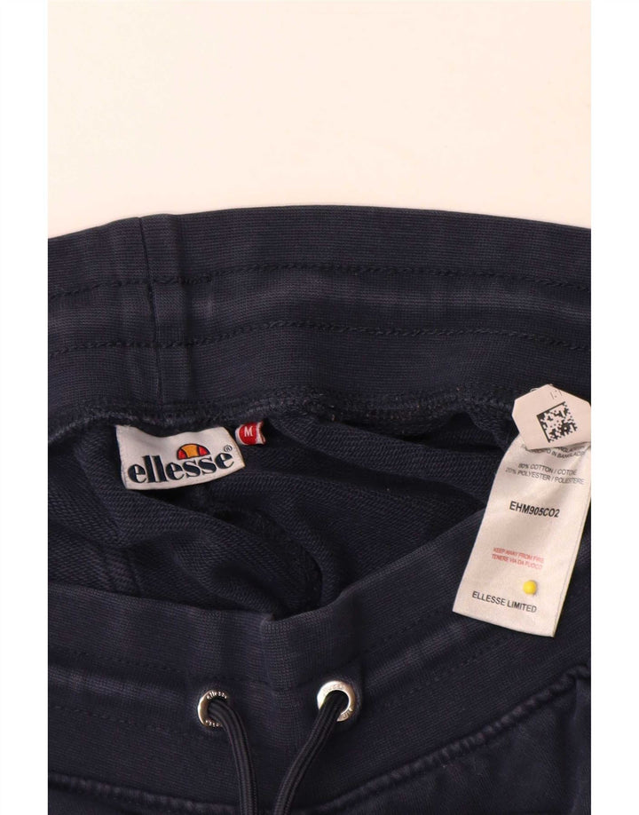Ellesse Herren-Trainingsanzughose mit Grafik, mittelblaue Baumwolle, mittelblau