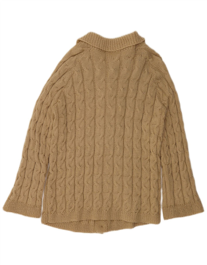 Vintage Herren Cardigan Pullover XL Beige