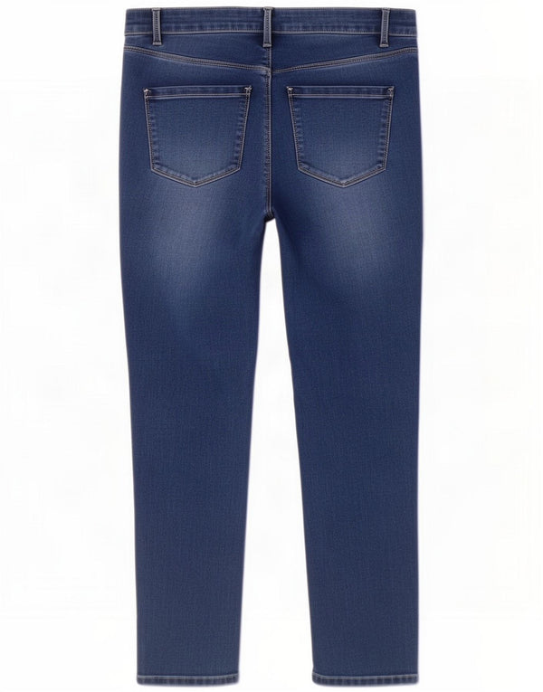 M&Co Damen Skinny Jeans UK 16 Large W34 L28 Blaue Baumwolle