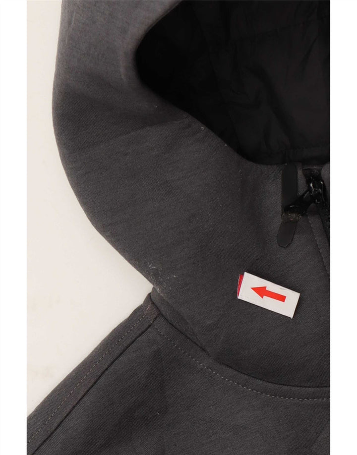 The North Face wattierte Herrenjacke mit Kapuze, UK 34, XS, Grau, Polyester