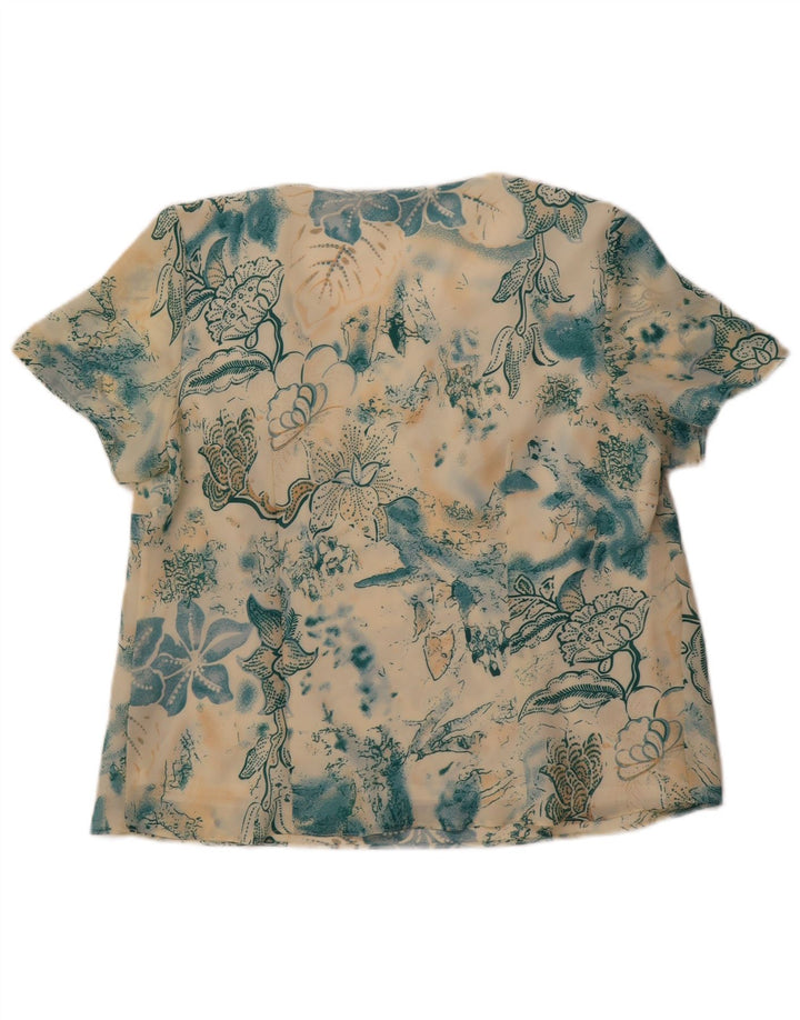 Debenhams Damen-Blusenoberteil, UK-Größe 46, groß, mehrfarbig, Blumenmuster, Polyester