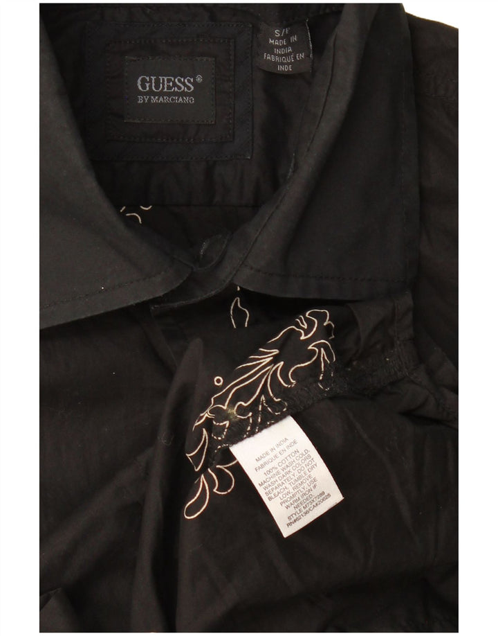 GUESS BY MARCIANO Herrenhemd Small Black Paisley Cotton
